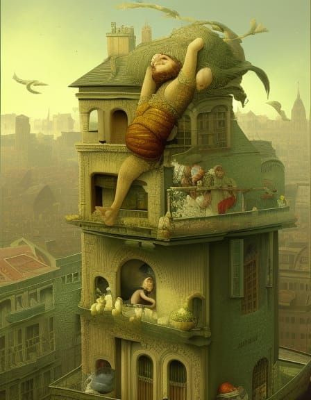 Surreal Moon-Bread Fusion in 3D Storybook Style