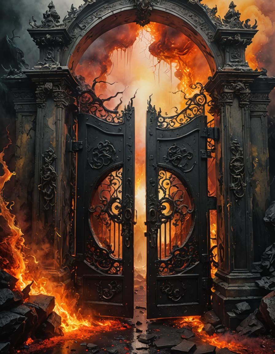Epic Gates of Hell: Soul Opening the Door