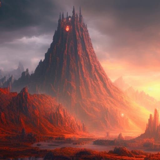 Fantastical Hell Gate Concept Art