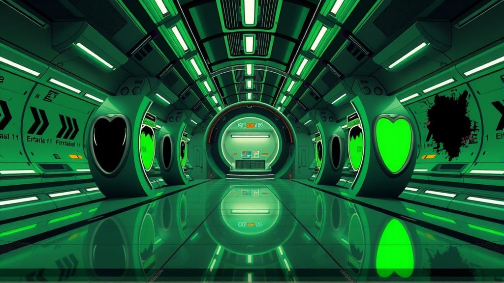 Utopian Future Metro in Frutiger Metro Aesthetic