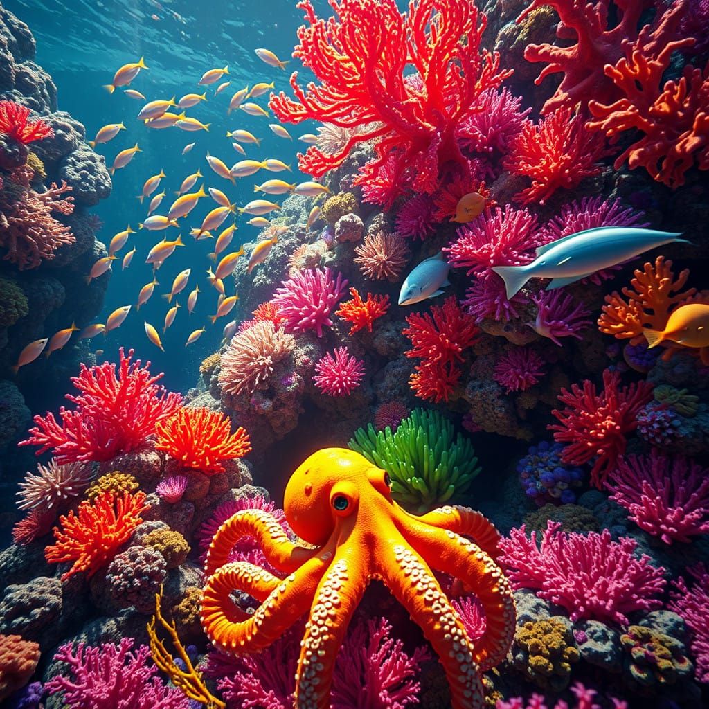 Vibrant Coral Reef Fantasy in Unreal Engine 5