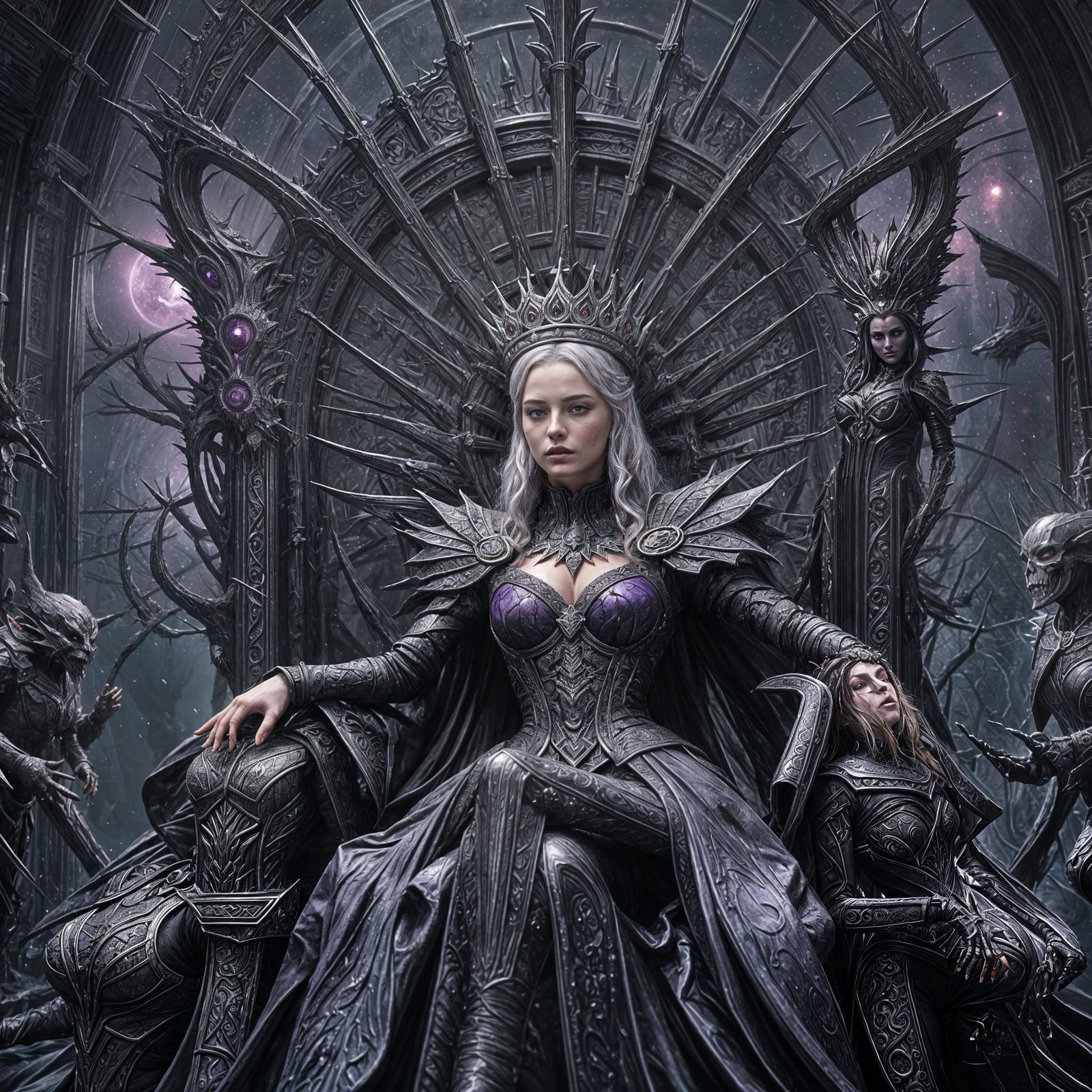 Fantastical Dark Star Queen Concept Art