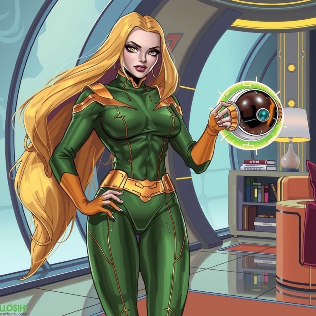 Mentalla and Quislet in a Sci-Fi Apartment