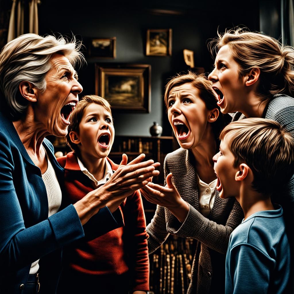 Shouting family