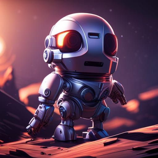Futuristic Sci-Fi Funko Pop Render in 8K