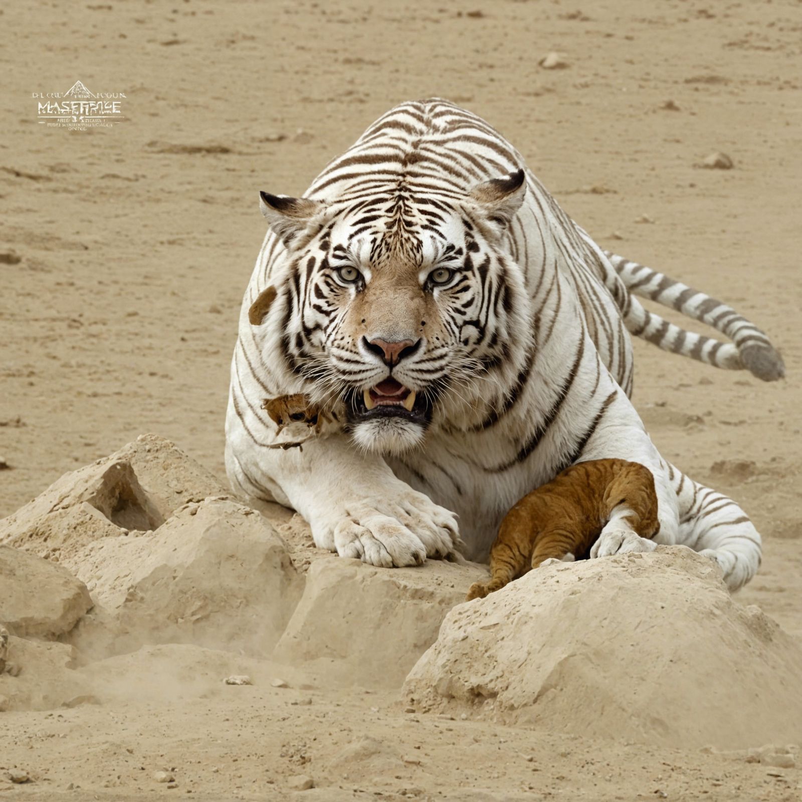 Mike Tyson, White Tiger, and Pyramid Scene
