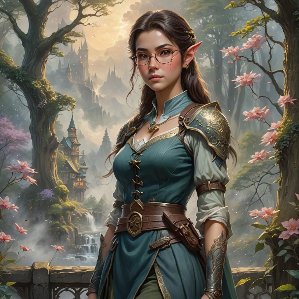 Ethereal Fantasy Portrait of a Young Female Soldier