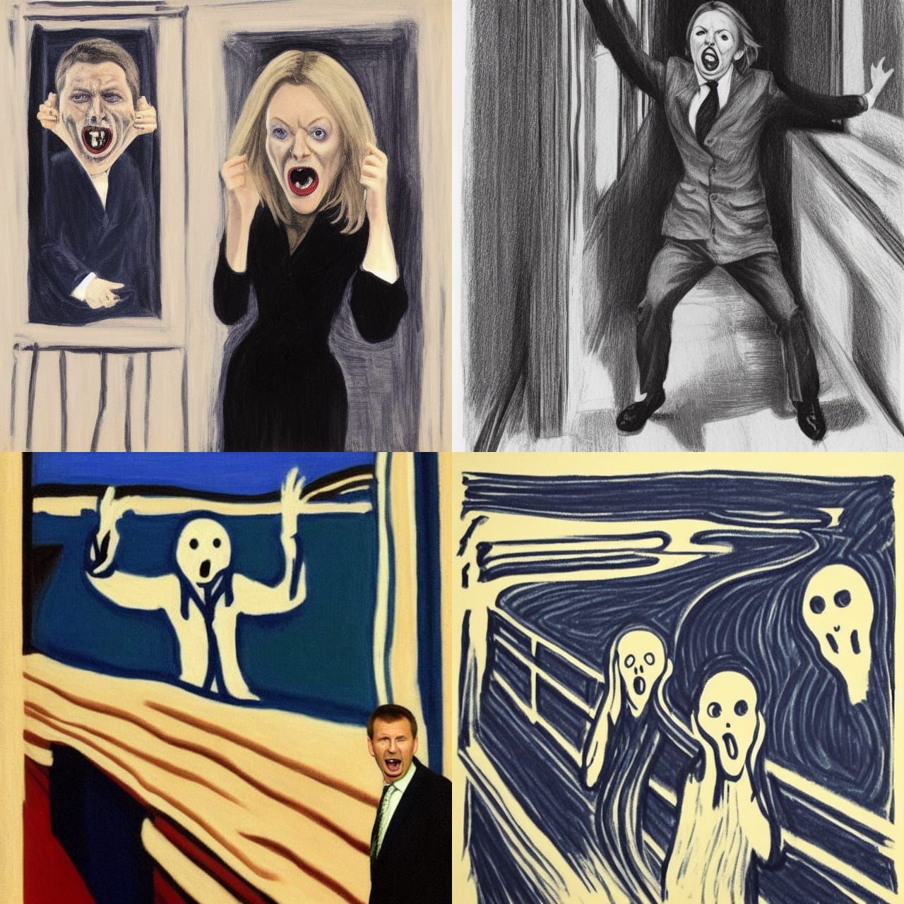 Liz Truss Morphs into Jeremy Hunt: A Scream Parody