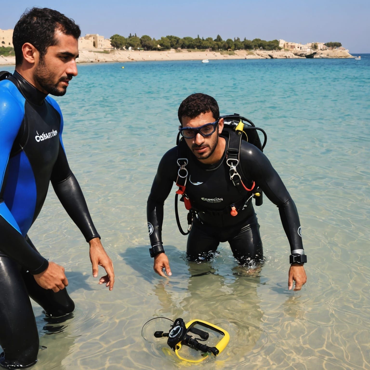 Learning to Dive:
Camera Angle: Close-up of Coach Youssef Ju...