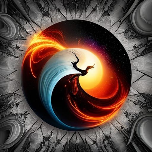 Harmonious Opposites: A Detailed Concept Art