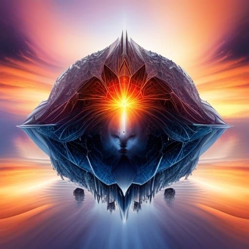 Harmonious Opposites: A 16K Resolution Concept Art