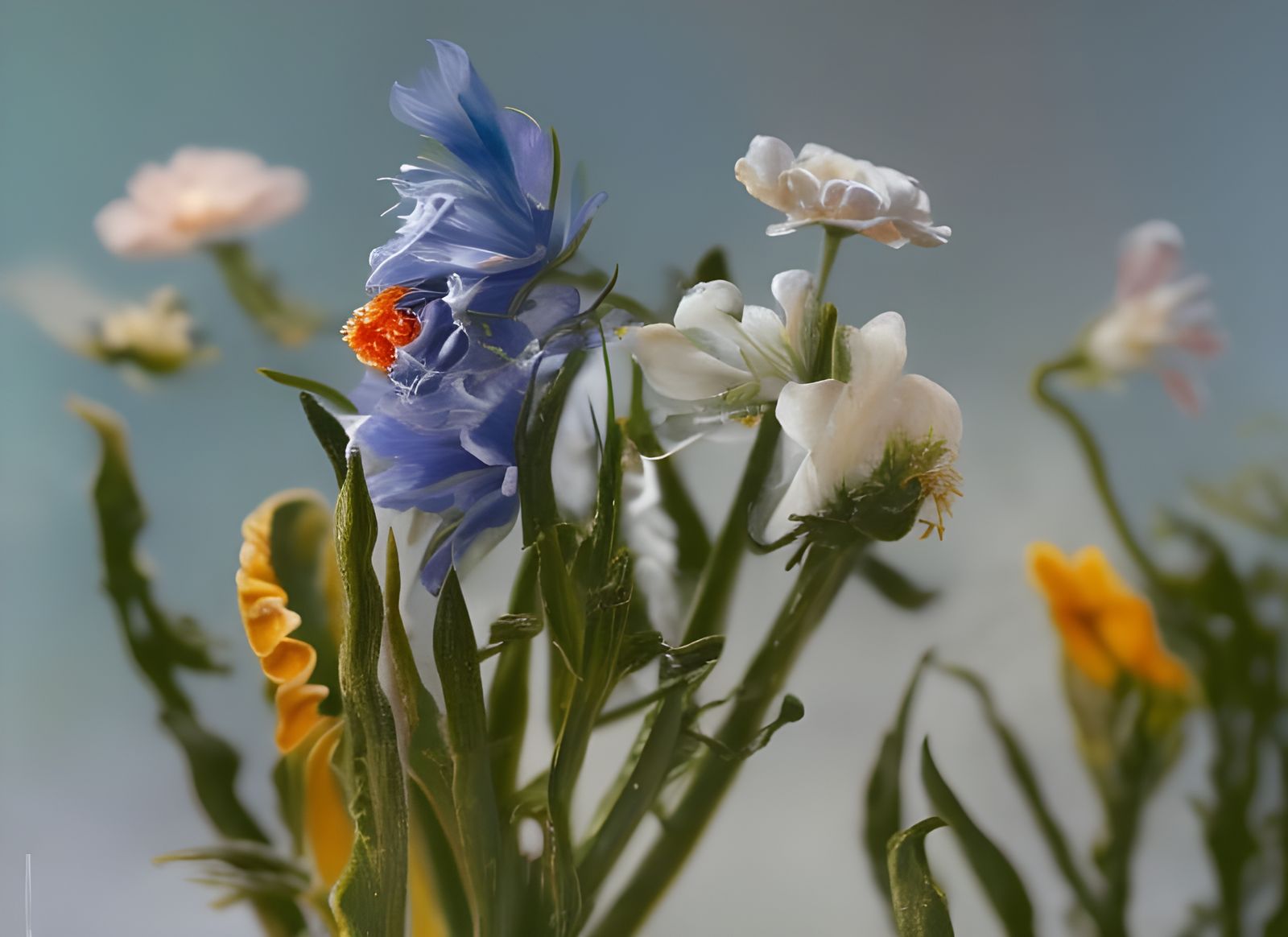 Dreamy Fractal Portrait in Soft Light