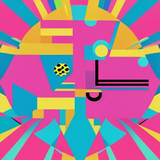 Cartoon Character Dances in Flat 2D Pop Art Style