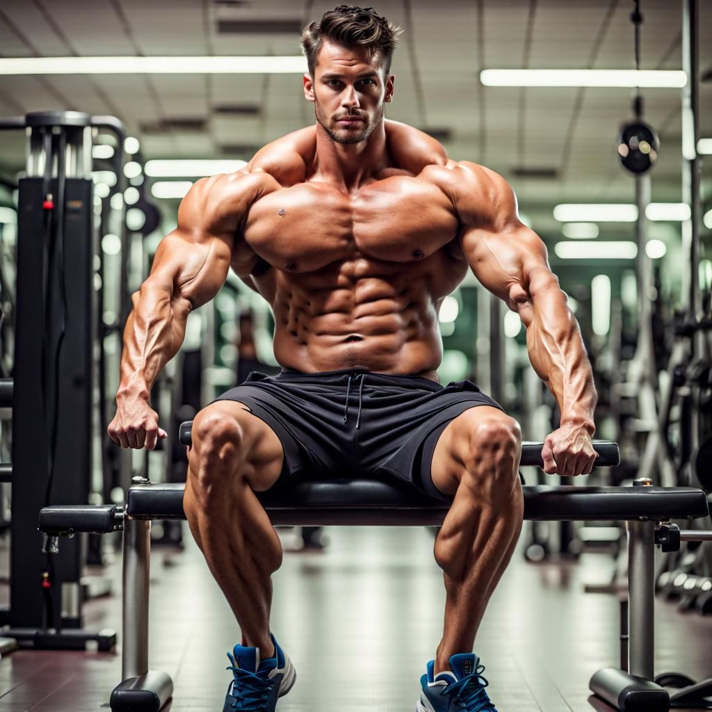 Handsome Hunk with Gym Physique