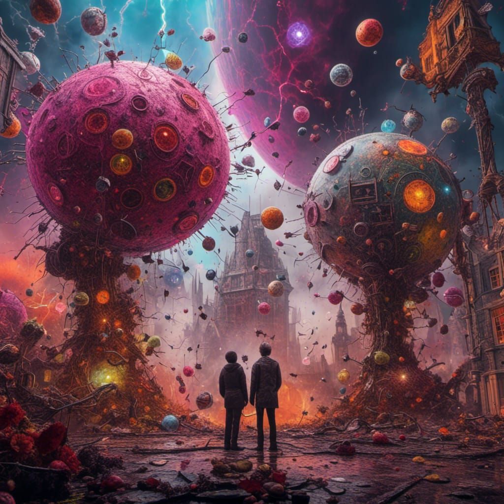 Surreal Mindscapes: Martian Alien Meets Aquatic Kingdom