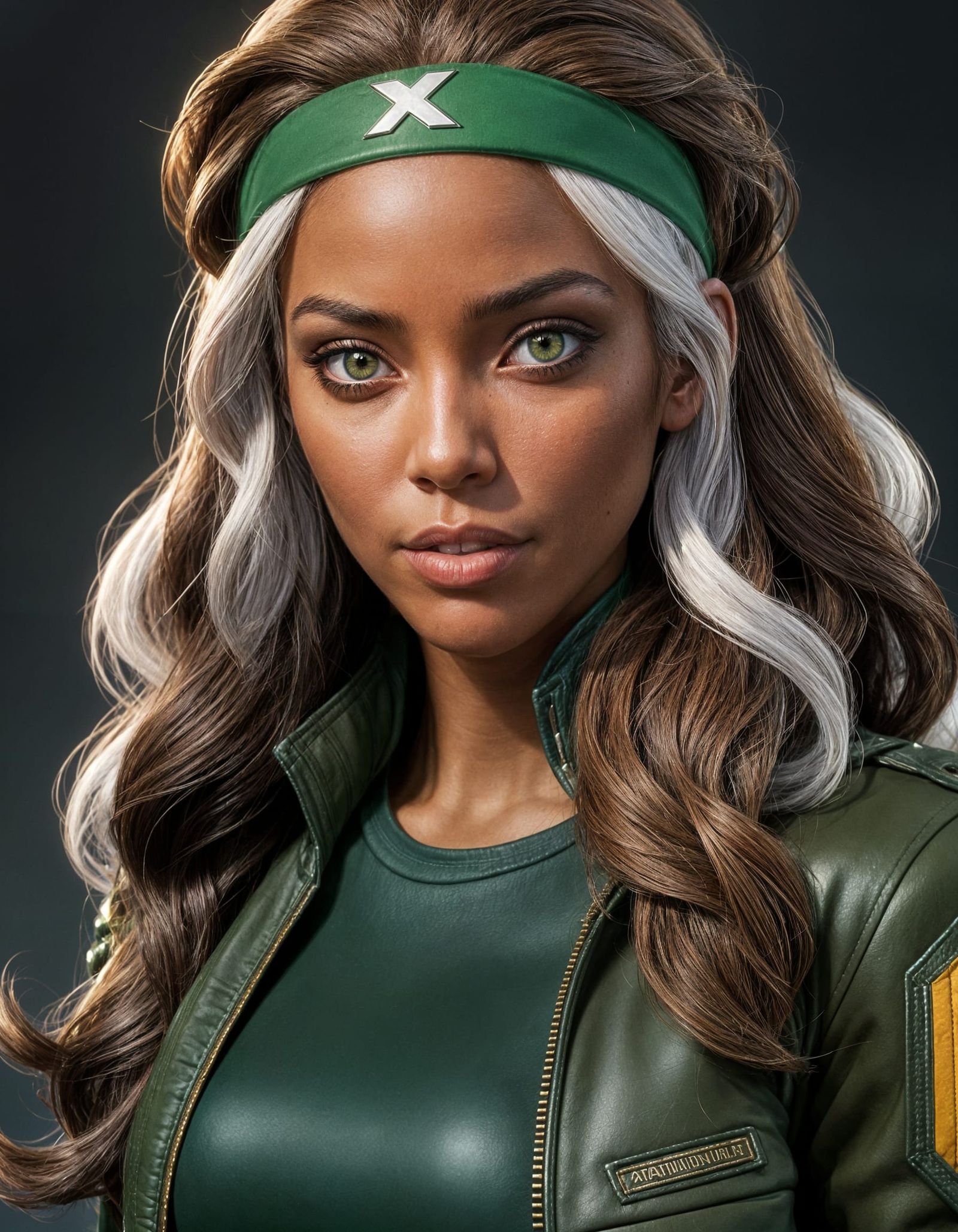 African American Superheroine in X-Men Uniform