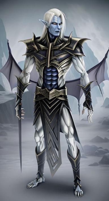 Icy Demon: Cold Wight with Platinum Hair
