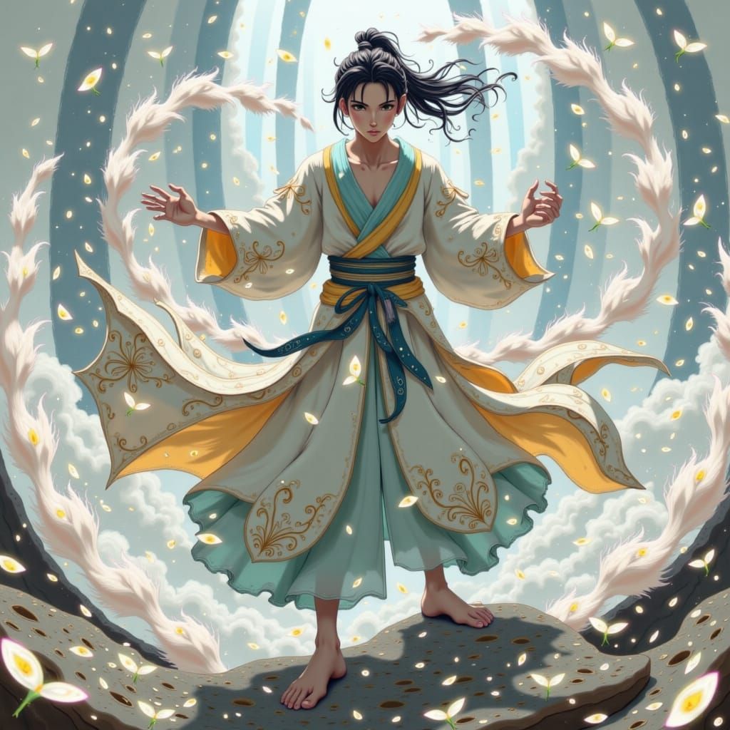 Agile Cultivator Amidst Ethereal Energy