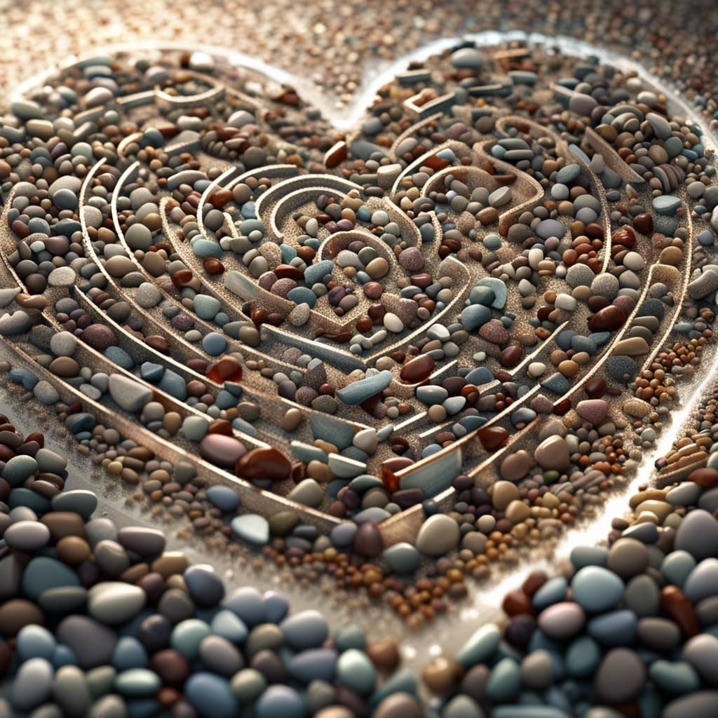 Pebble maze