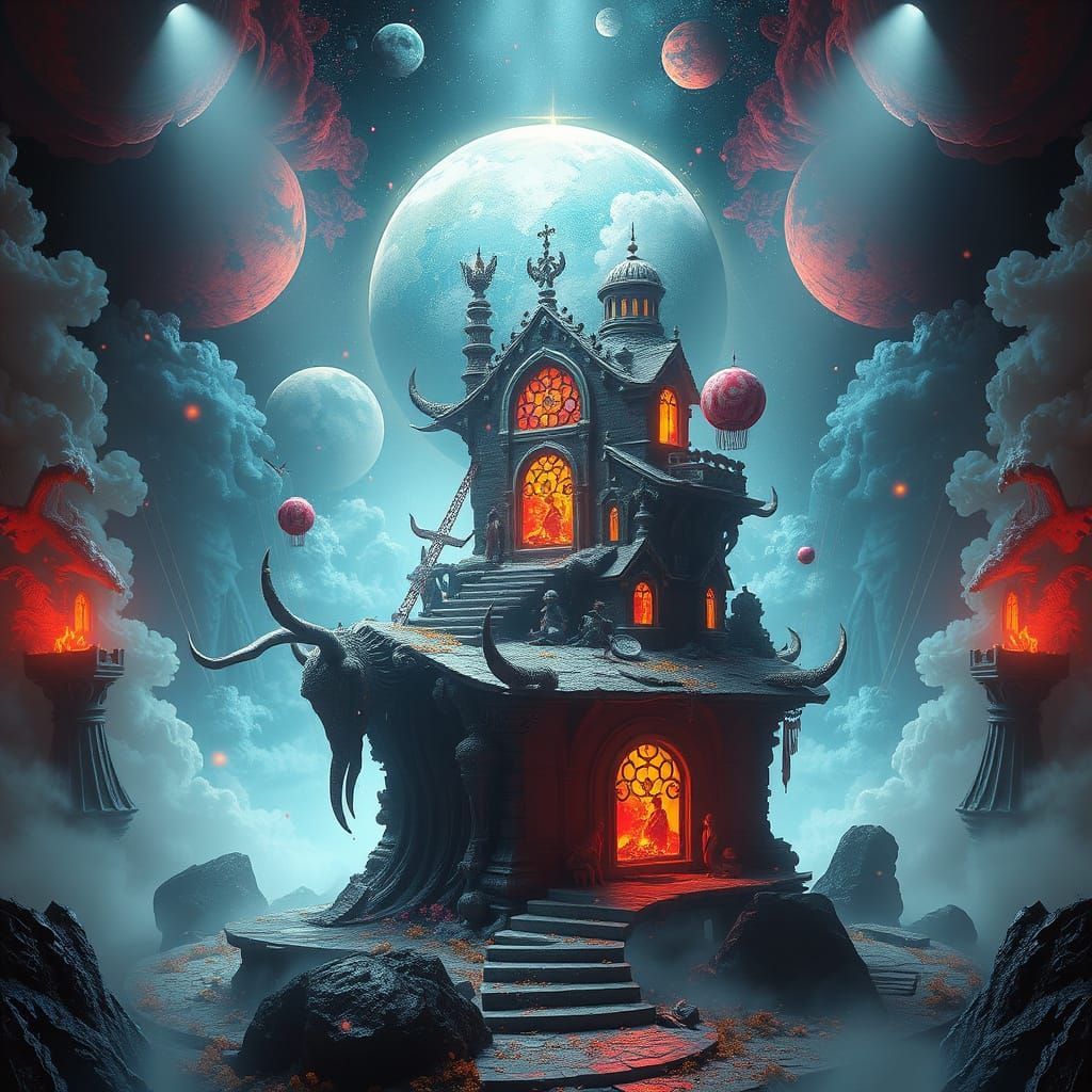 Surreal Masterpiece of Uncanny Beauty and Rebellious Spirit