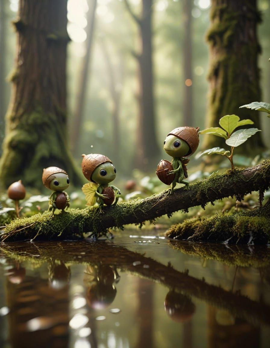 “Tiny wanderers on a forest thread, carrying the weight of t...