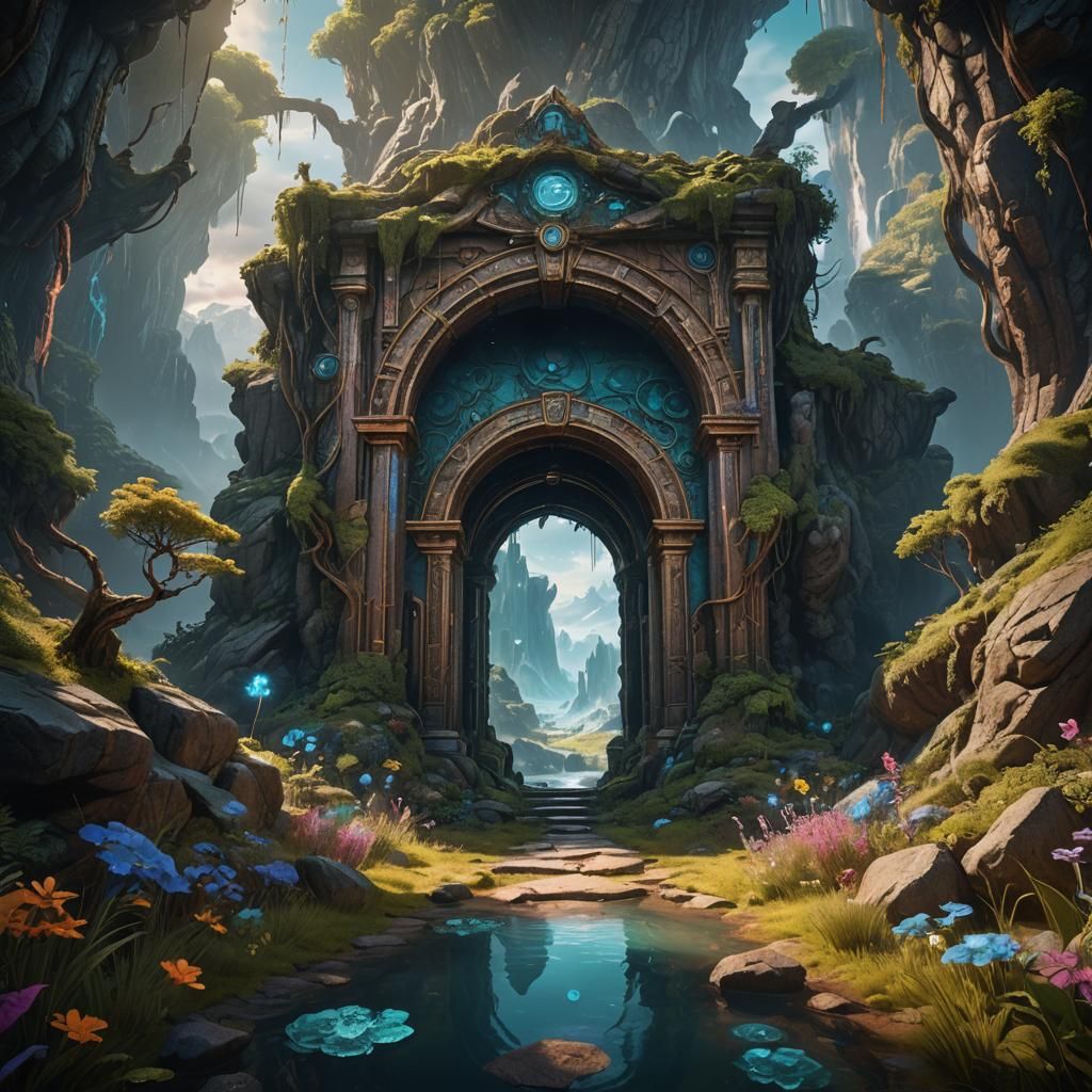 Mystical Portal to a Beautiful Fantasy Land