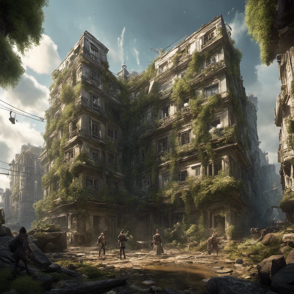 Paris Overgrown: A Post-Apocalyptic 3D Rendering