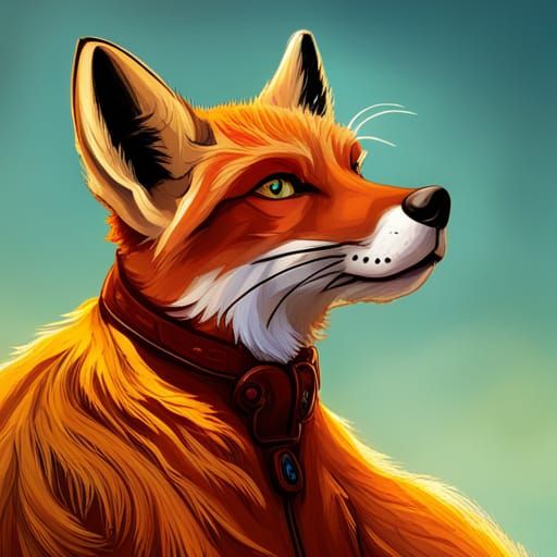 Fox Monk Portrait at Golden Hour