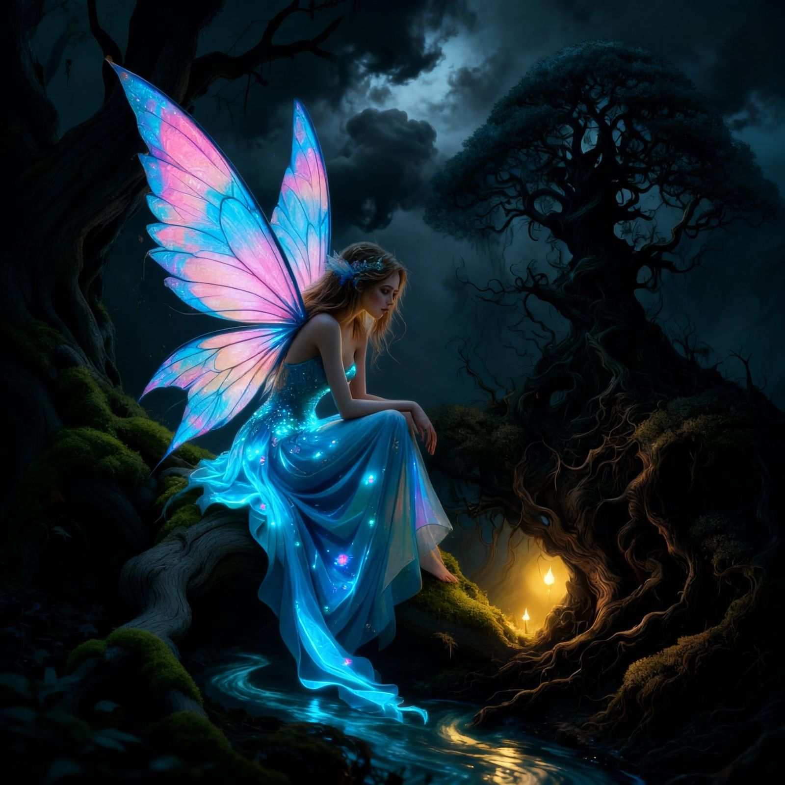 Enchanting Fairy in a Mystical Landscape