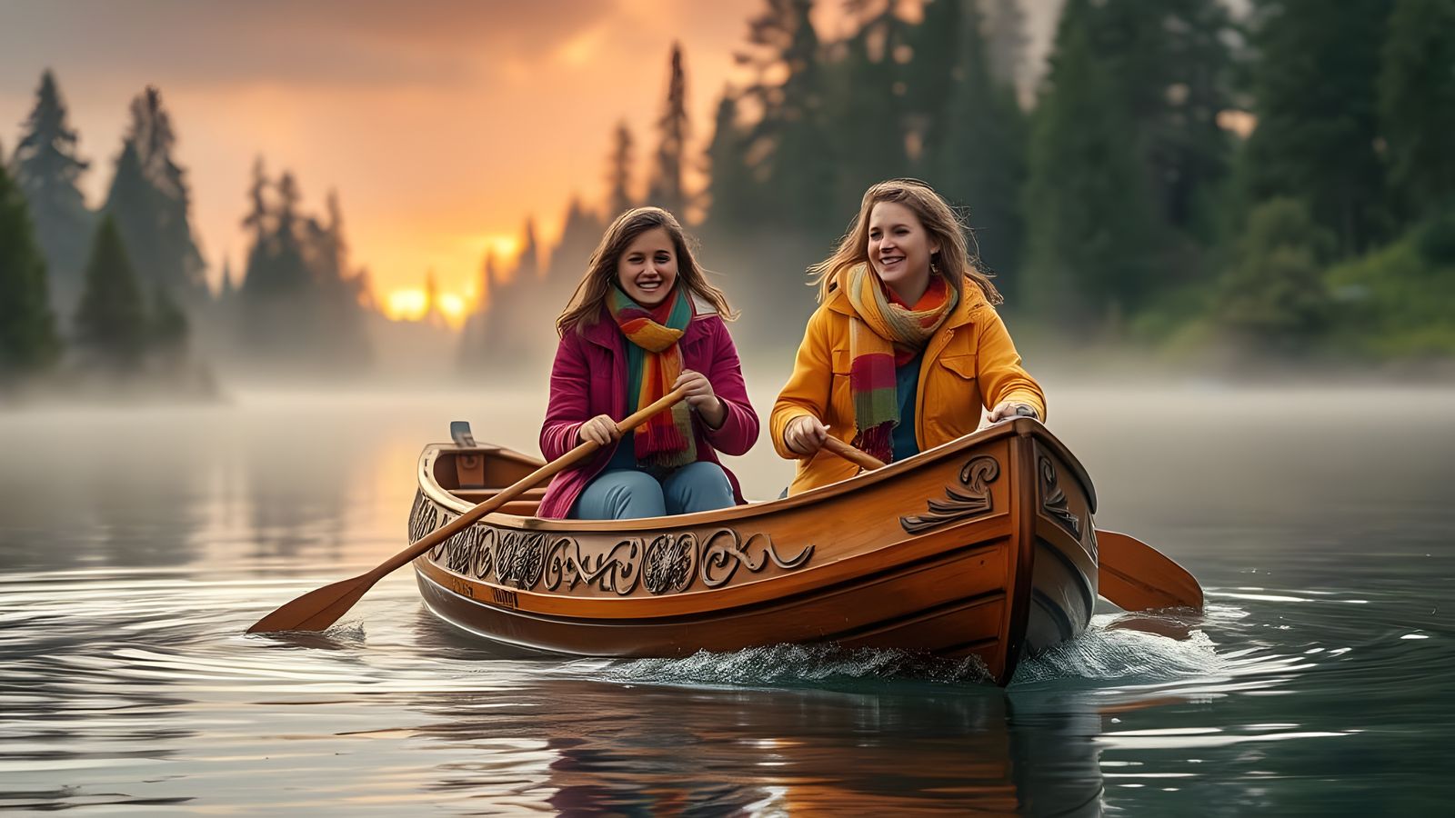 Mountain Lake Sunrise Serenity in Impressive 8k Detail