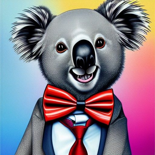 Tap Dancing Koala Bear Digital Art