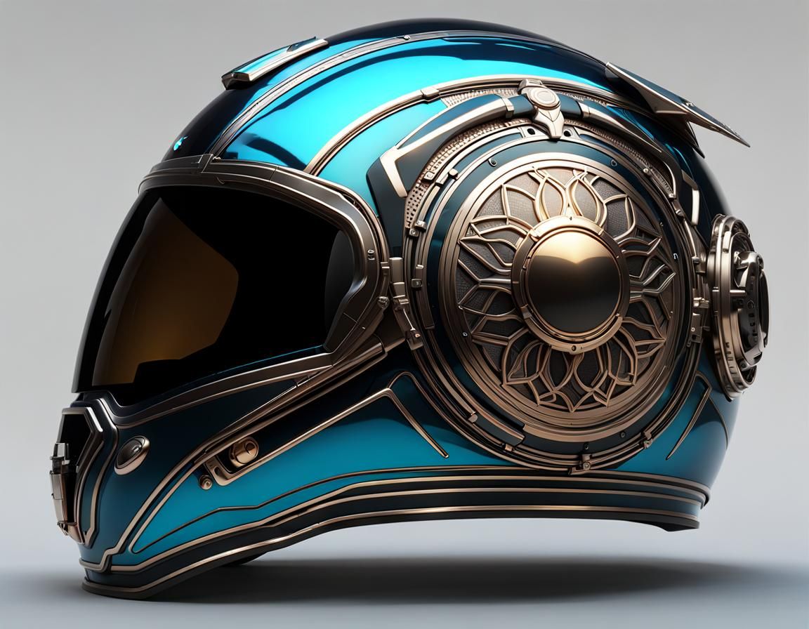 flight helmet of a Pleiadian Spaceship Commander