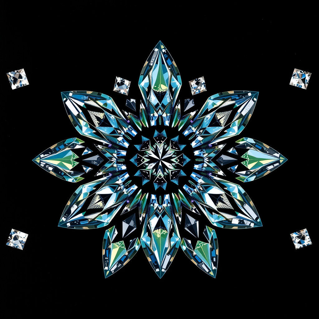 Star Diamond Mosaic in Opulent Contemporary Style