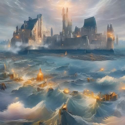 Wind Blowing in a Head, Fantasy Concept Art