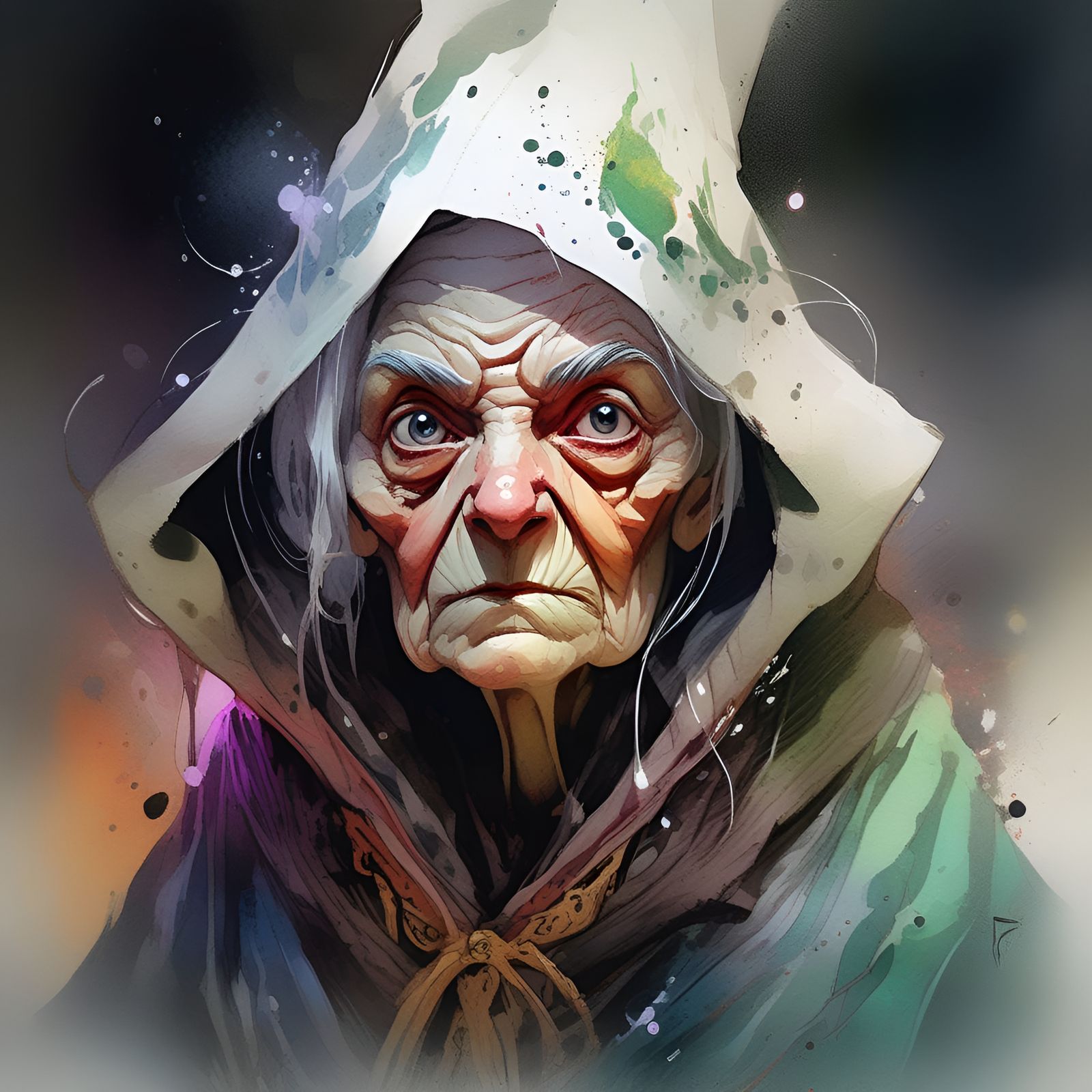 Extremely Old Female Wizard