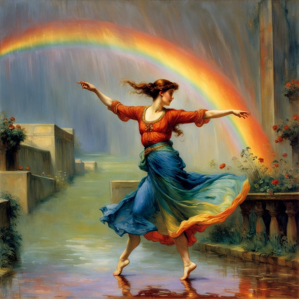 Rainbow Dancer in Electric Harmony