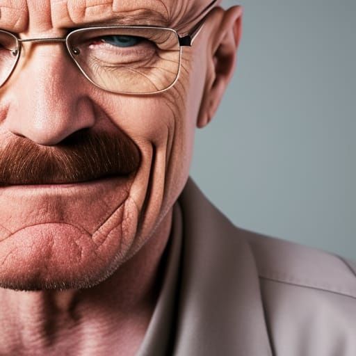 Professional Portrait of Walter White in Studio Lighting