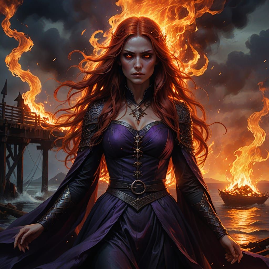 Mystical Woman of Dark Fantasy Art