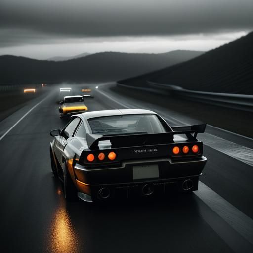 Hyperrealistic Drifting Cars in Sharp Focus