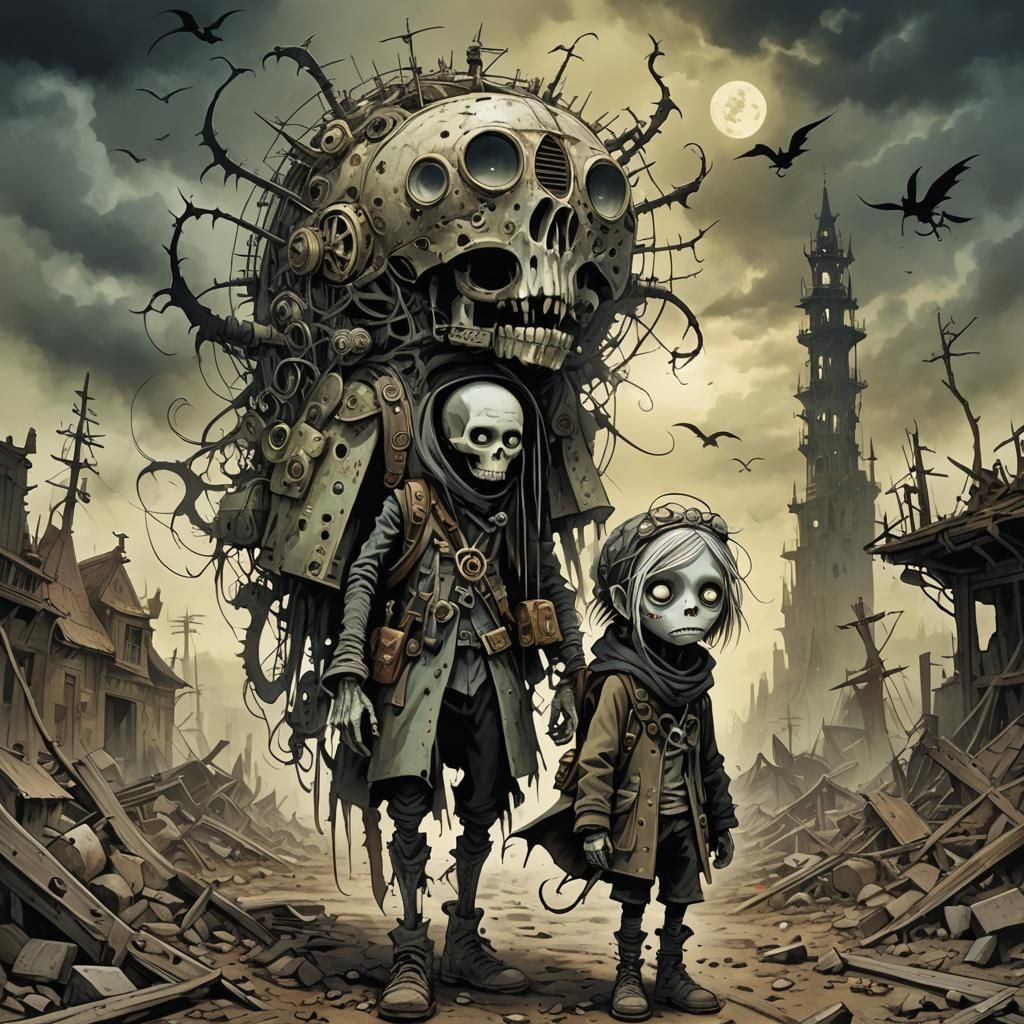 Post-Apocalyptic Mystery Masterpiece in Gothic Style