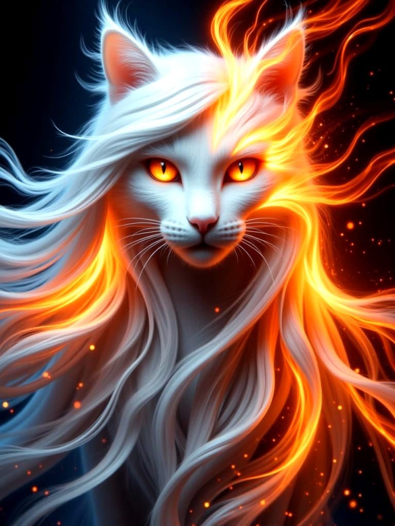 Elegant Royal Cat with Butterfly Imagery