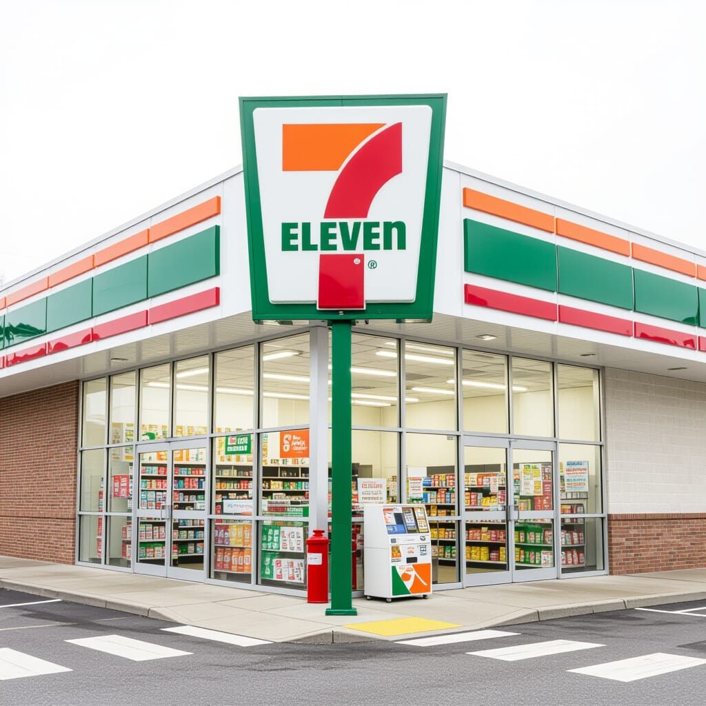 AI Generated Image of a 7 Eleven Store