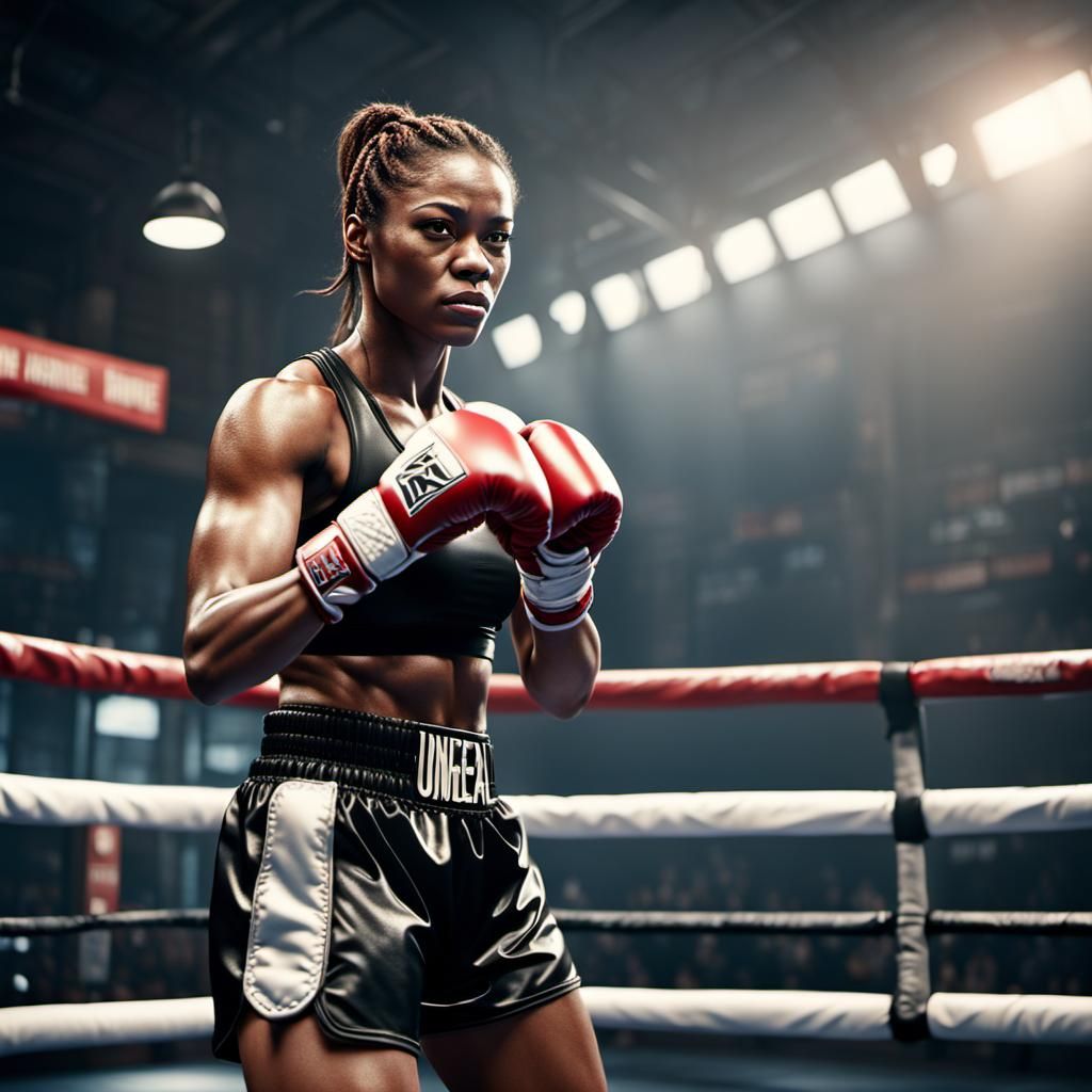 Beautiful Female Boxer in Unreal Engine