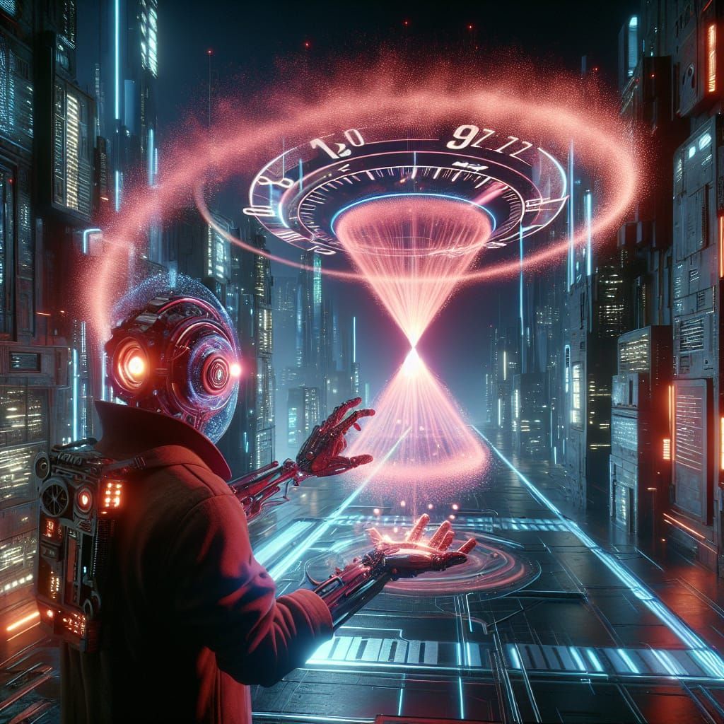 Techno Detective Dissolves City in a Wave of Time Energy