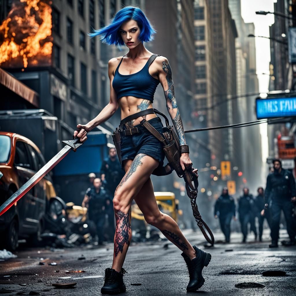 Out of my series: Last woman standing, starring: Melinda "The Mercenary"