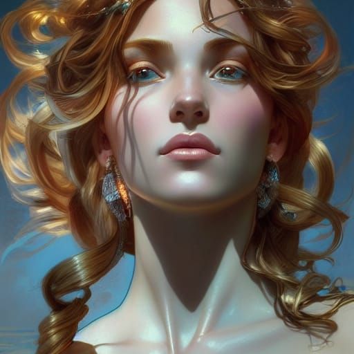 Aphrodite: Beautiful Goddess in Epic Lighting