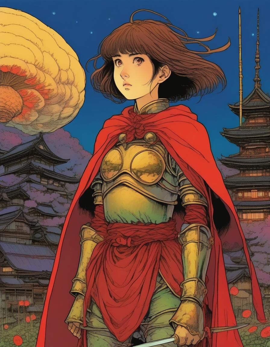 Dark Fantasy Portrait in Anime Style