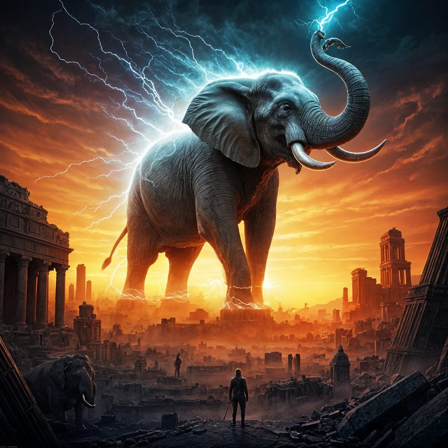 Ancient Energy Elephant God in Hour of Wrath