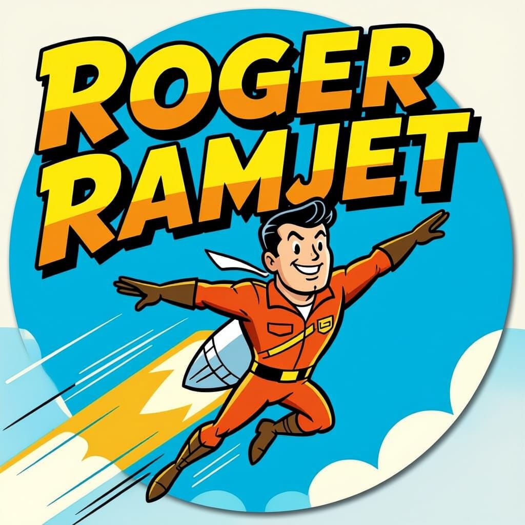 Roger Ramjet Logo Design