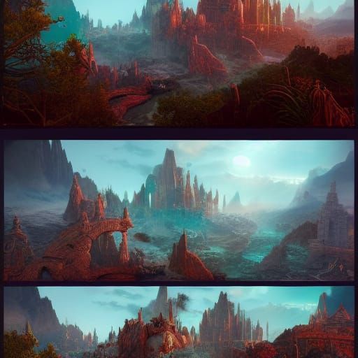 Fantastical Súcobo Concept Art in Deep Color